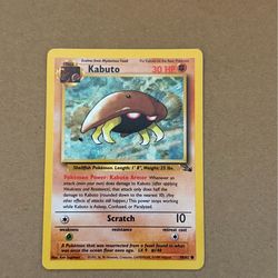 Kabuto 50/62 Pokémon VINTAGE
