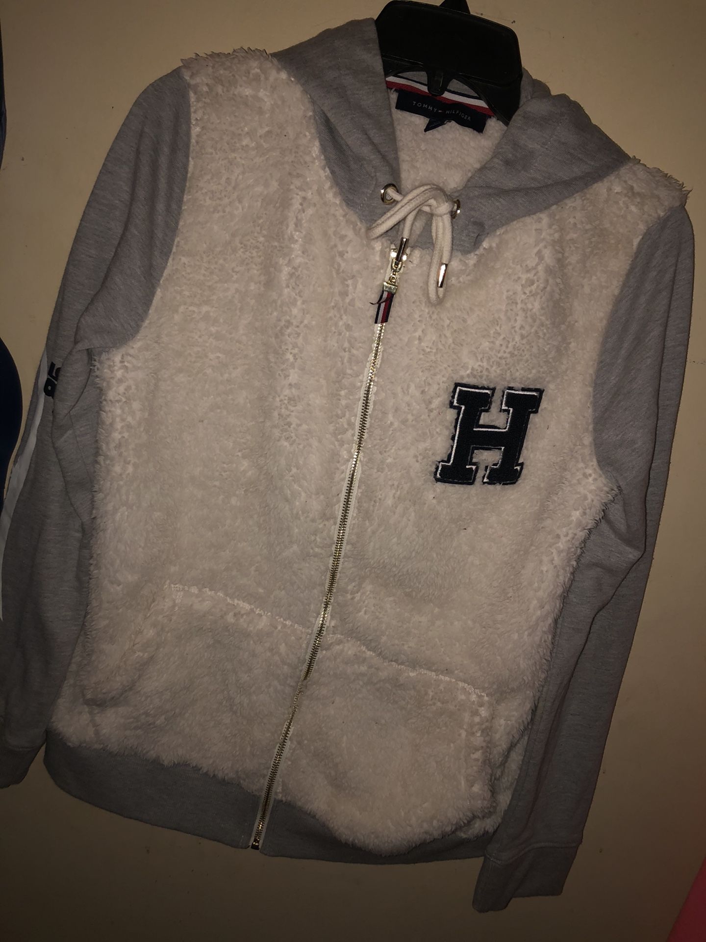 NEW! Fuzzy Tommy Hilfiger jacket
