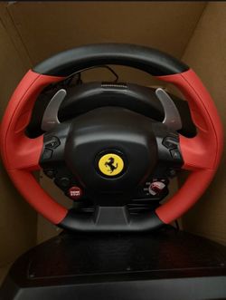 Xbox Ferrari steering wheel & pedals