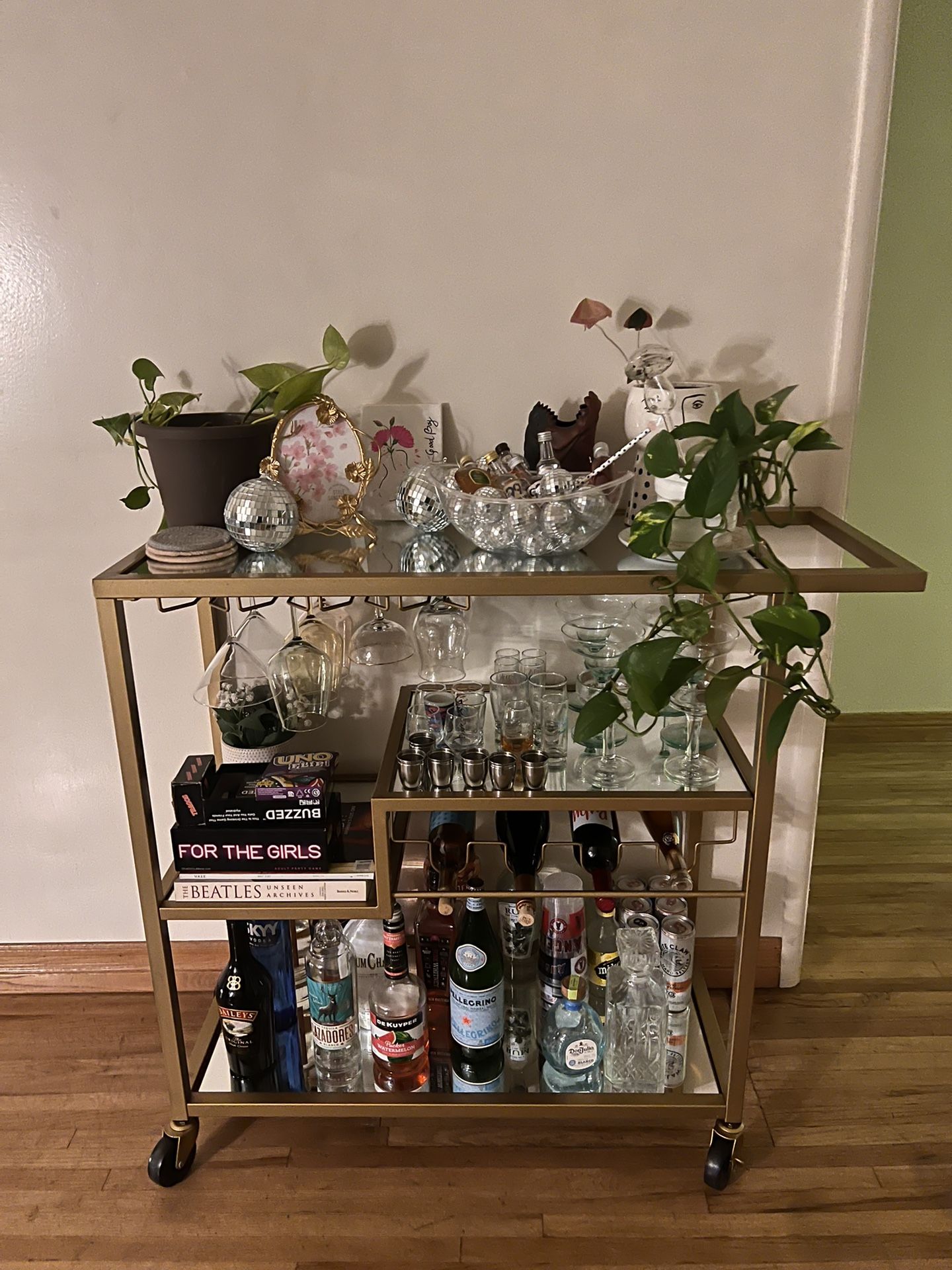 Gold Bar Cart