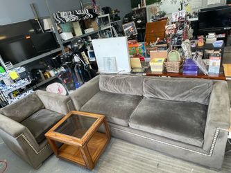 grey couch set