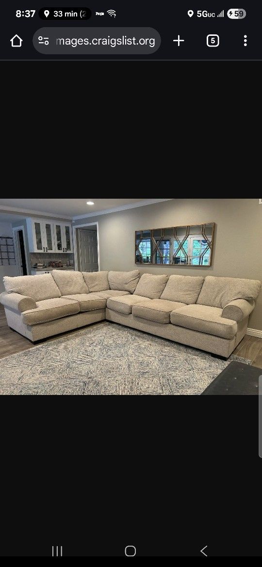 Sectional  Living Room. 