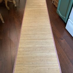 Four 2’x10’ Bamboo Mats Rug Runners 