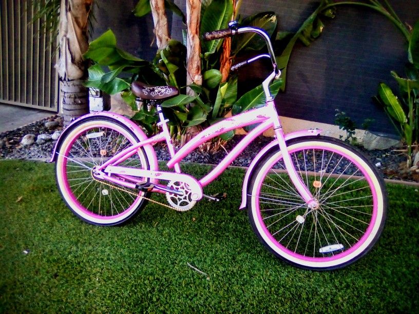 New Pink Beach Cruiser Made In Usa
