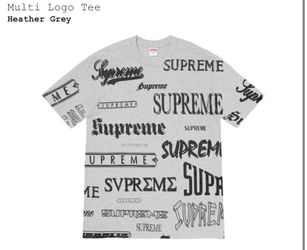 Supreme Multi Logo Heather Grey Medium