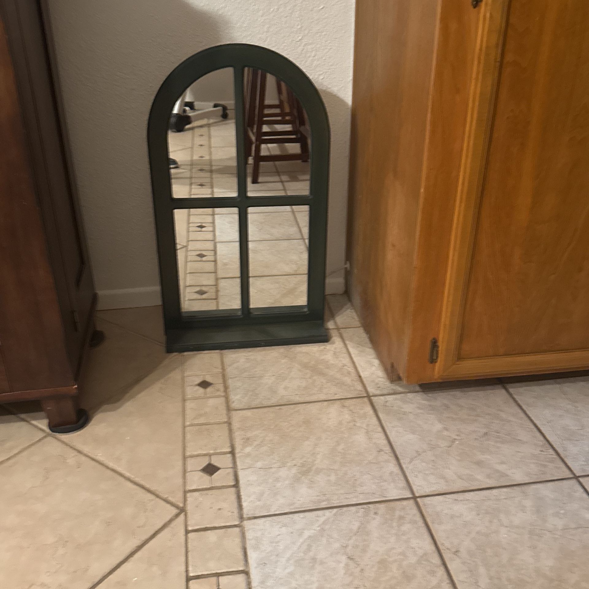 Farm House Mirrored Shelf