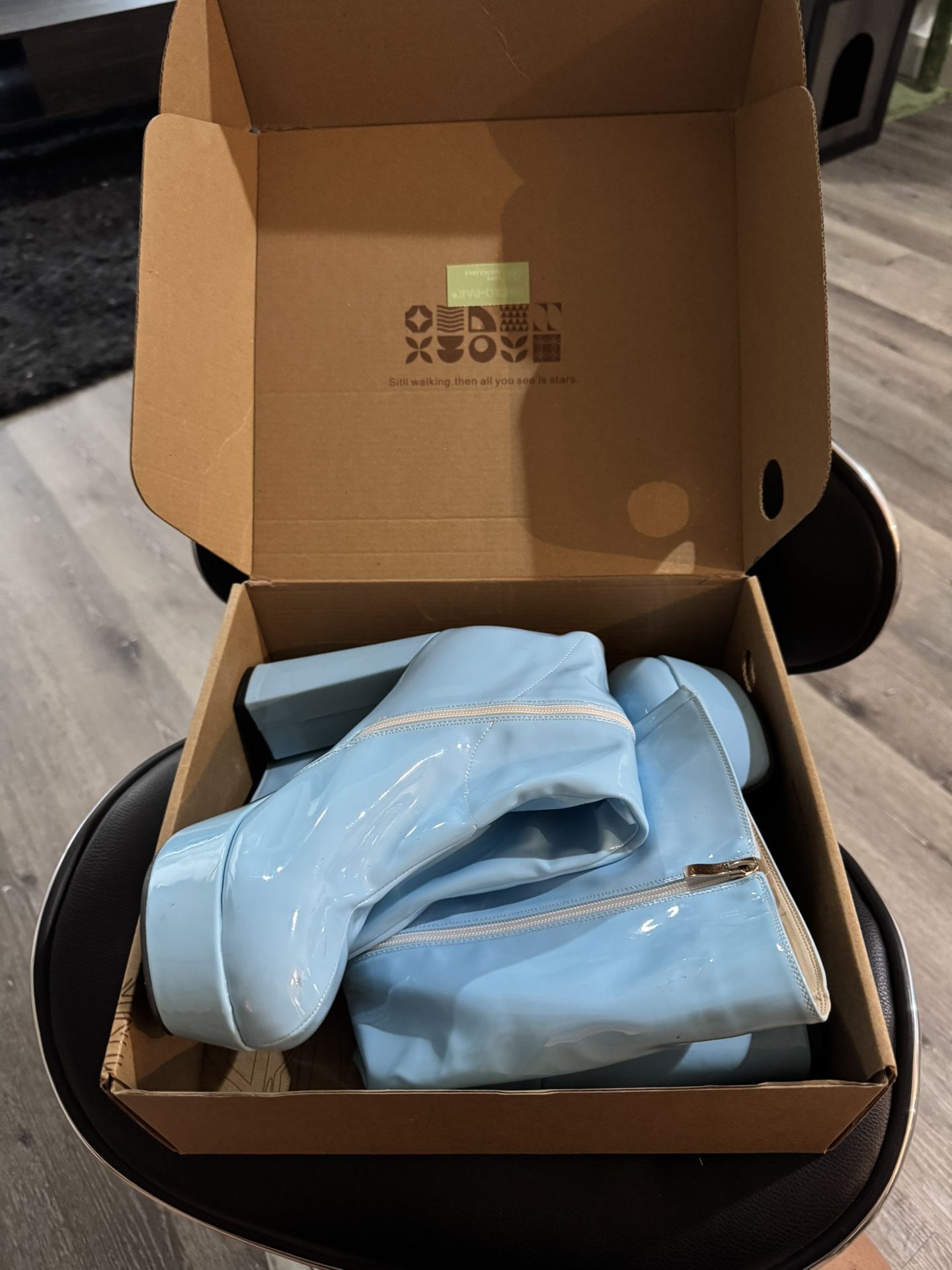 Blue Gogo Boots