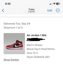 3 Pairs Jordan 1Mid-Size 12/12.5