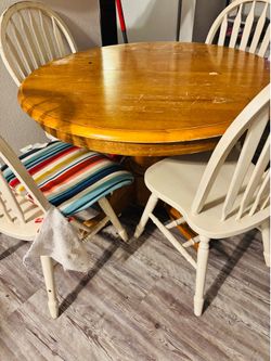 4 chairs and table