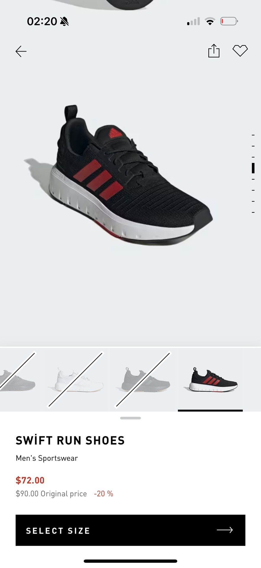 Adidas Swift Run M Size 10