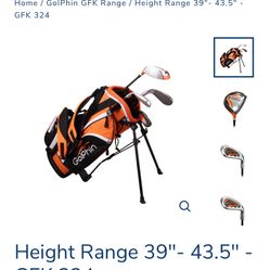 Golphin Golf Club Set for Kids w/Bag - Left-handed 