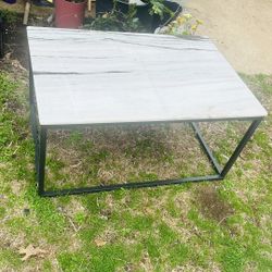 Coffee Table With Real Marble Top 