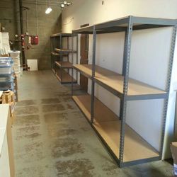 Garage Shelving 48 in W x 24 in D Metal Storage Shelf Racks Stronger Than Homedepot Costco Lowes Delivery Available 
