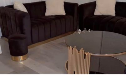 Sofa, loveseat, coffee table, 2 ornaments all for one price
