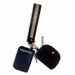 Lululemon Dual Pouch Wristlet Black