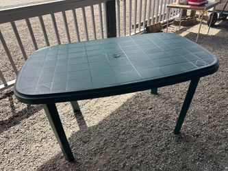 Heavy duty plastic tables