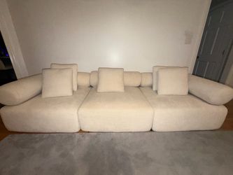 Chenille Velvet Sofa Set