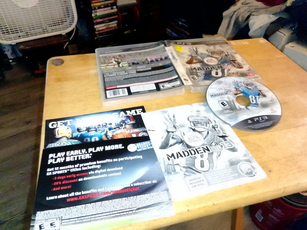 PS3 Game EA Sports Madden NFL Football 13