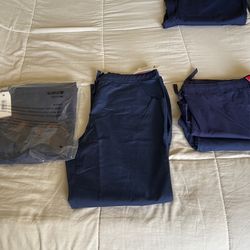 Red Panda Uniforms Navy Blue Nurse , Scrubs Pants. Sizes Large. (regular) And Large (Petite )