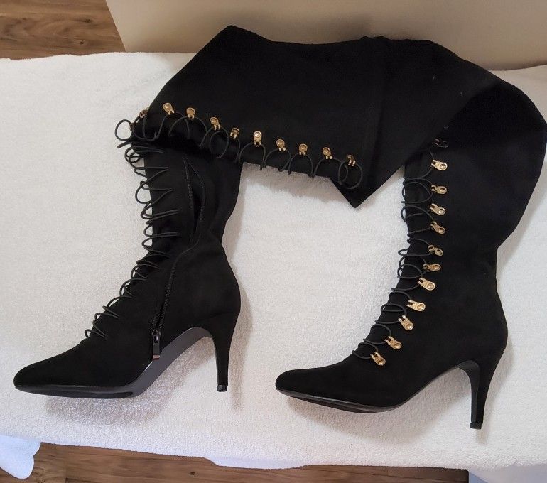 Black Suede Boots