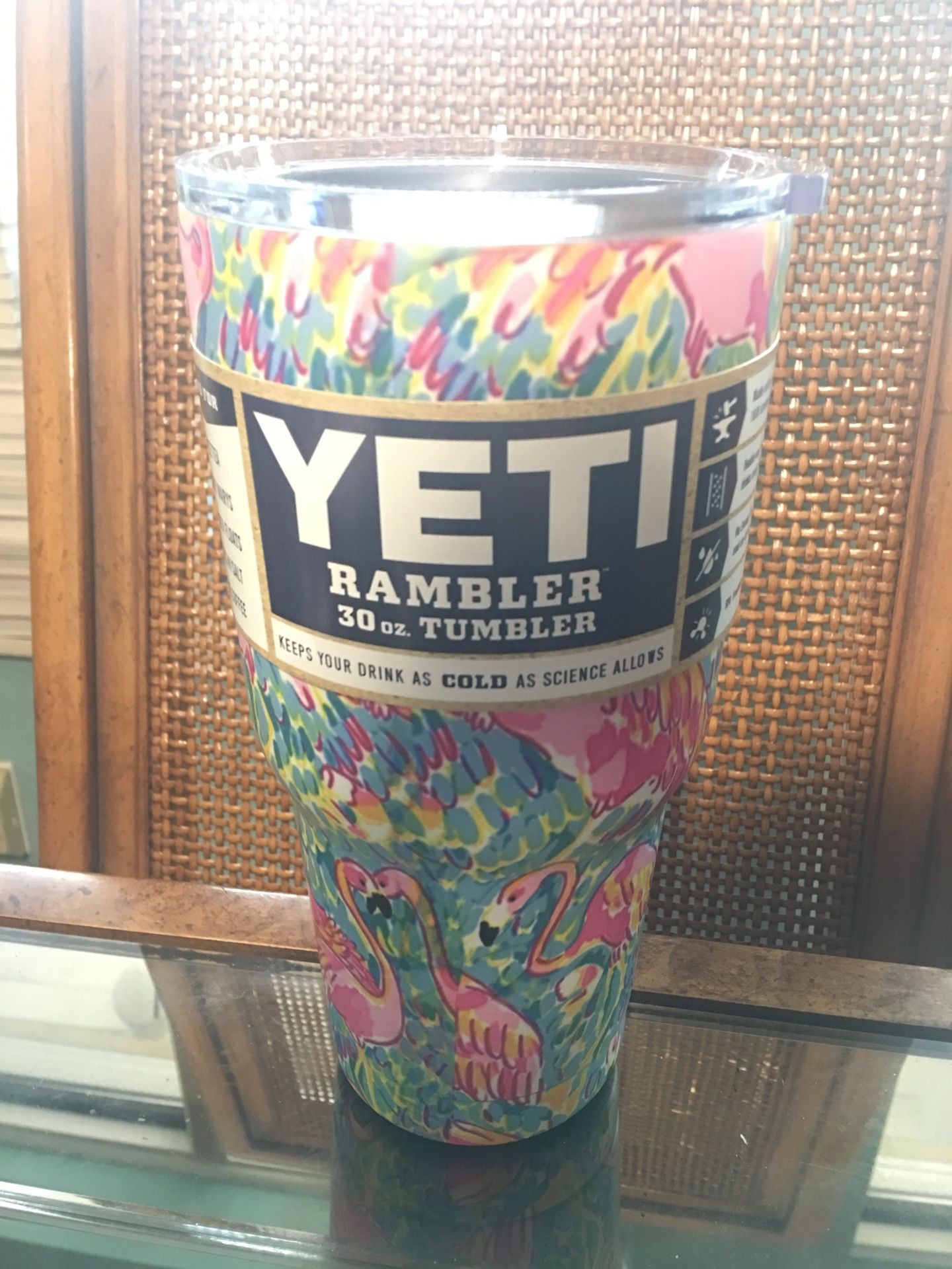 Flamingo Lilly Pulitzer Yeti Rambler 30oz NEW