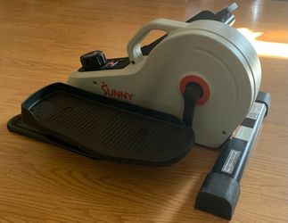 Sunny Health & Fitness Sitting Under Desk Elliptical Exerciser $50