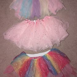 Set Of Three Little Girl Tutu's 