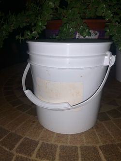 White Plastic Bucket any size