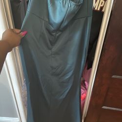 Size XL Mermaid Dark Green Dress 