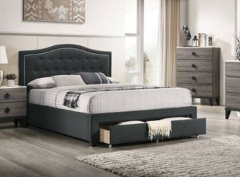 Queen Size New Storage Bed with nice Mattress Sale