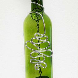 Beautiful Green Bottle Wind Chime