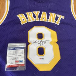 Kobe Bryant Signed Auto Jersey Mitchell & Ness PSA/DNA Authentic LA Lakers #8