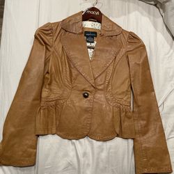 Leather Jacket ( Like New Condition ) Size XS