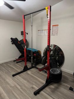 Cap Barbell multi-Functionsl power and Squat Rack with Bar Holder