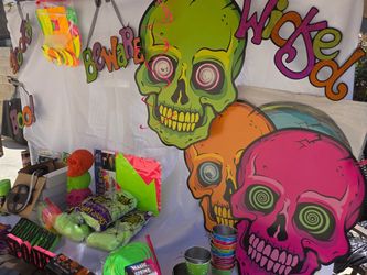 Neon themed Halloween party / decoration items