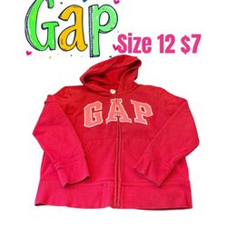 Kids Gap Logo Zip Hoodie Size 12 Pre Love Condition 💖