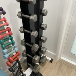 Dumbbells 8 Sets And Super Strong Solid Iron Base 