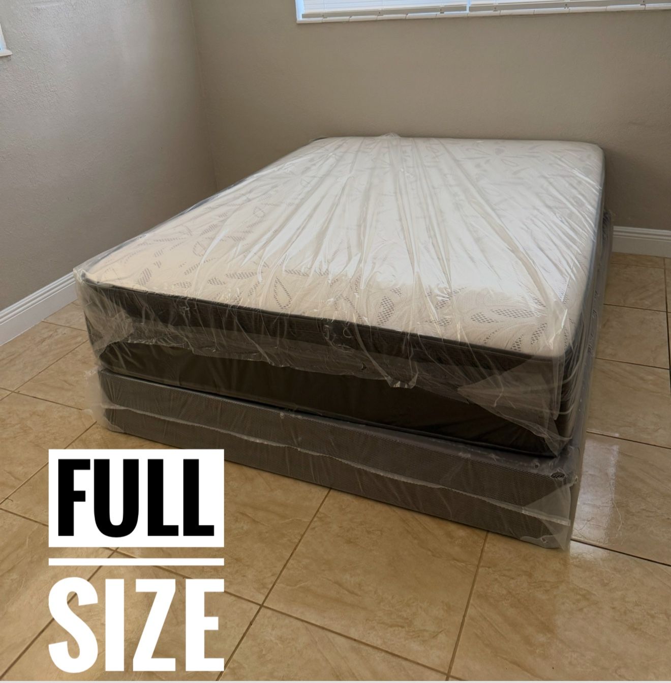 NEW Mattress Full Size With Box Spring // Offer  🚚