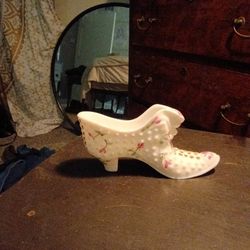 Vintage Hobnail Milk Glass/Fenton Hand Painted