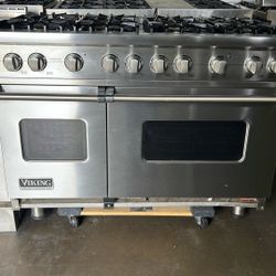 VIKING 48”WIDE ALL GAS RANGE STOVE STAINLESS STEEL 