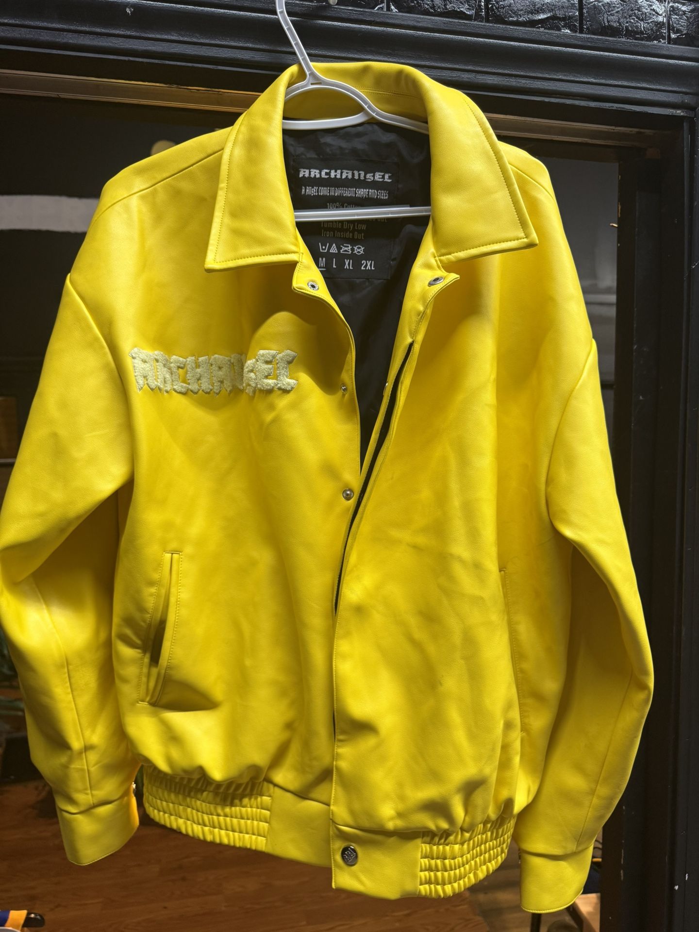 The Archangel Men's Yellow Bomber Jacket