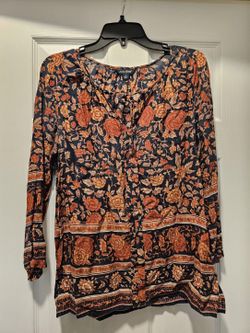 Lucky Brand Flower Shirt Sz S