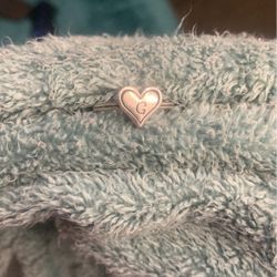 James Avery Heart Shaped Ring “G” Engraved 