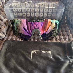 Purple Green Put Viper Sunglasses 