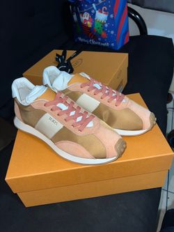 Tod's Sneakers Gold Pink Lace-Up