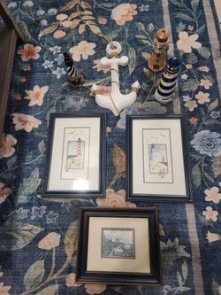 7 piece very nice nautical theme decor