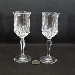 6 Pieces Wine glasses Royal Crystal 