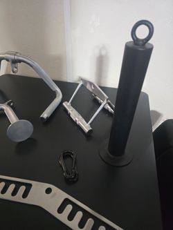 Cable attachments, gym.