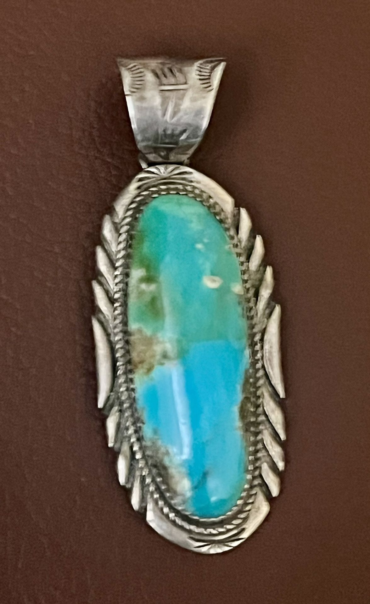 Native American Turquoise Pendant