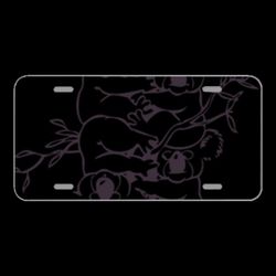 License Plate Novelty Car Front Animals Drawing Marsupial Australia